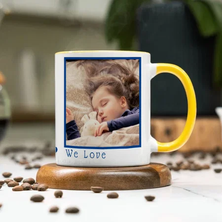 Father's Day Multi Photo Customized Photo Printed Coffee Mug