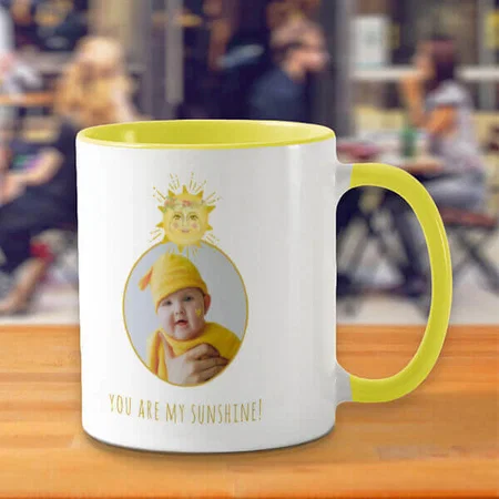 Sunshine Baby Photo  Customized Photo Printed Coffee Mug