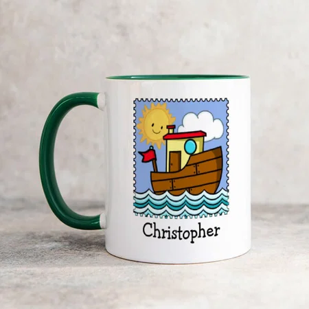 Tug Boat  Customized Photo Printed Coffee Mug