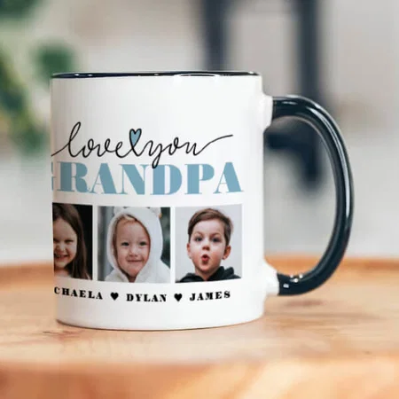 Love You Grandpa Customized Photo Printed Coffee Mug