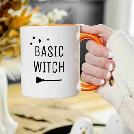 Witch Modern Hallowee Design Customized Photo Printed Coffee Mug
