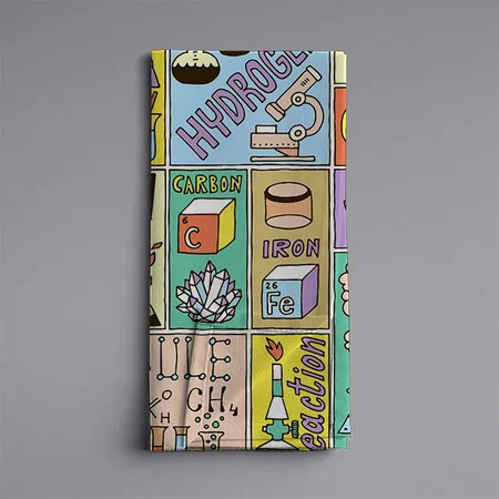 Chemistry Science Vintage Illustration Set Customized Full Print Cloth Napkin