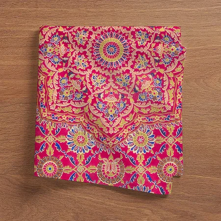 Vintage Indian Embroidery Pattern Customized Full Print Cloth Napkin