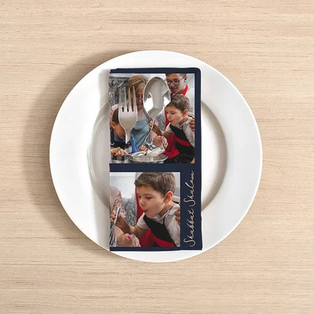 4 Photo Customized Full Print Cloth Napkin