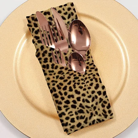 Leopard Spot Skin Print Customized Full Print Cloth Napkin