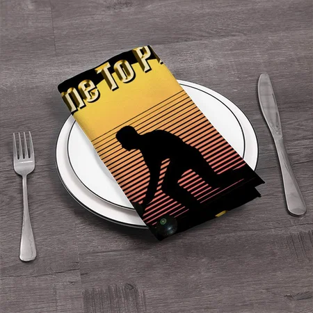 Funny Lawn Bowls Play Time Customized Full Print Cloth Napkin