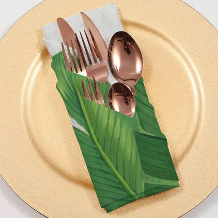 Tropical Leaves Customized Full Print Cloth Napkin