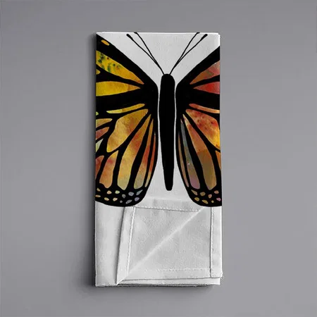 Beautiful Watercolor Butterfly Customized Full Print Cloth Napkin