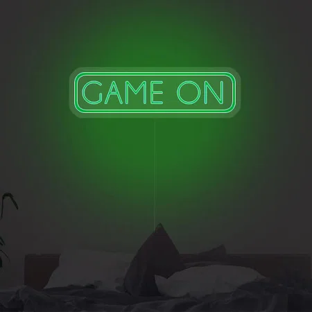 Game On Customized Neon Sign Wall Hanging