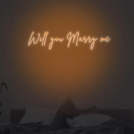 Will You Marry Me Customized Neon Sign Wall Hanging