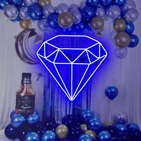 Diamond Neon Sign Wall Hanging
