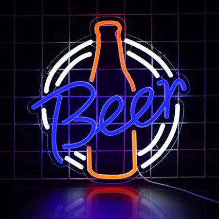 Beer Neon Sign Wall Hanging