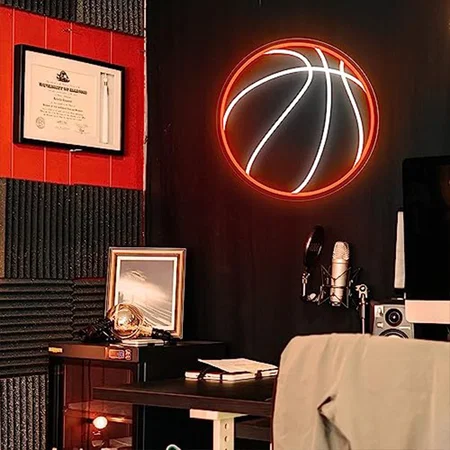Basketball Neon Sign Wall Hanging