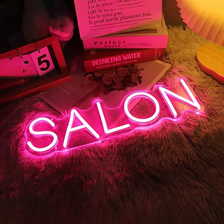 Salon Neon Sign Wall Hanging