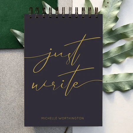 Modern Just Write Customized Photo Printed Notepad