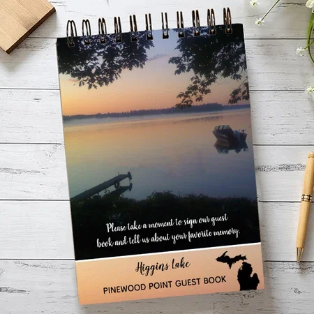 Lake Photo Design Customized Photo Printed Notepad