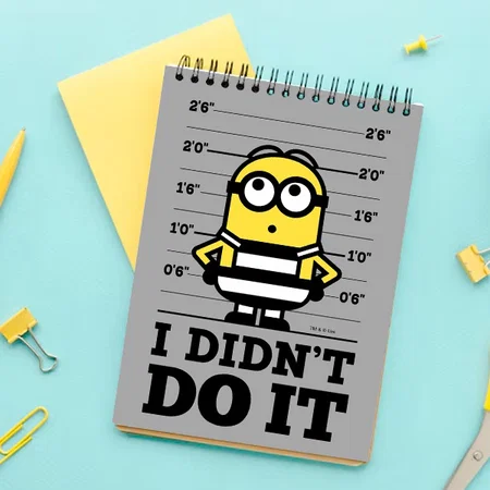 Minion I Didn't Do It Design Customized Photo Printed Notepad