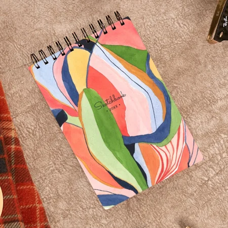 Watercolor Abstract Painting Customized Photo Printed Notepad
