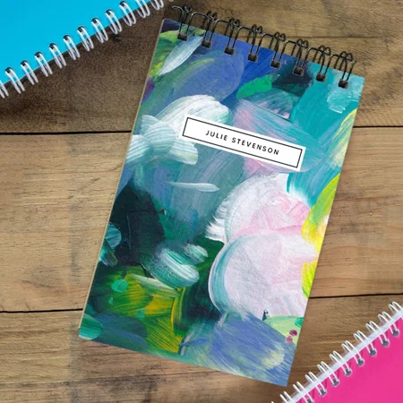 Colorful Brush Strokes Customized Photo Printed Notepad