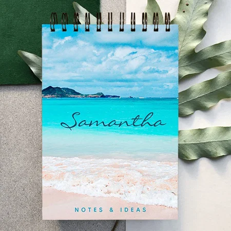 Blue Ocean Design Customized Photo Printed Notepad