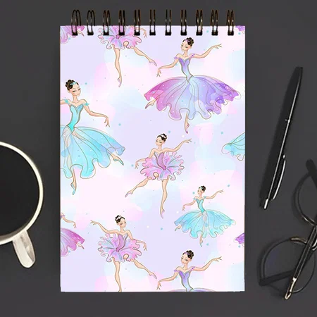 Elegant Ballerinas Ballet Dancer Customized Photo Printed Notepad