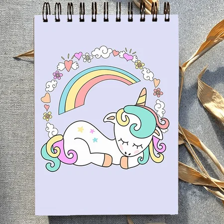 Magical Unicorn, Rainbow & Cute Stuff Customized Photo Printed Notepad