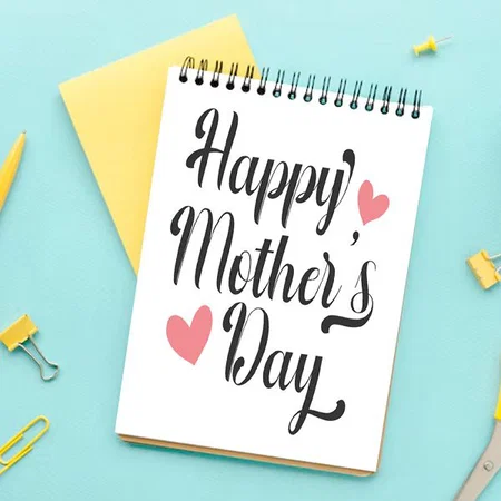 Simple Happy Mother's Day Customized Photo Printed Notepad