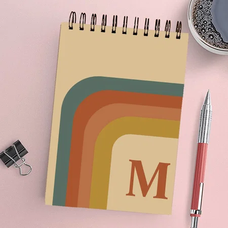 Watercolor Line Art Design Customized Photo Printed Notepad