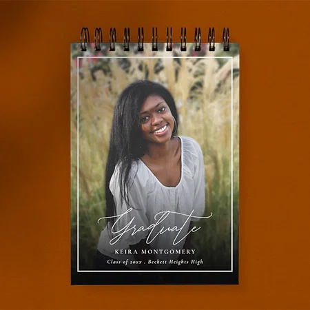 Elegant Graduate Photo  Customized Photo Printed Notepad