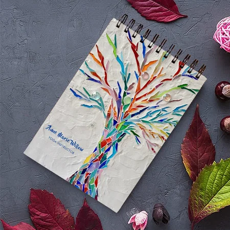 Abstract Tree Design Customized Photo Printed Notepad
