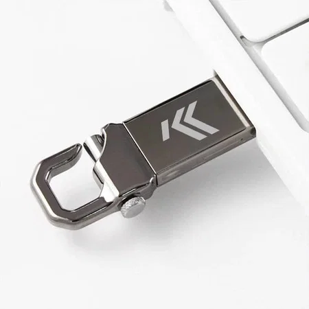 Silver Hook Design Metal Custom Printed USB Pen Drive Customized Pen Drive USB Storage Drive