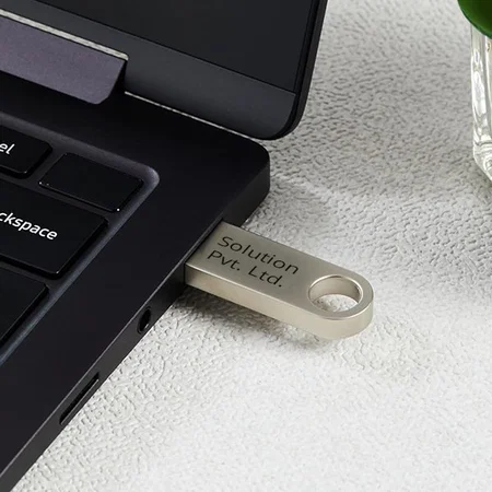 Silver Metal Custom Printed USB Pen Drive Customized Pen Drive USB Storage Drive