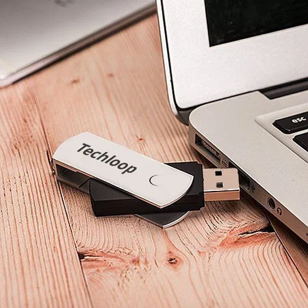 Swivel Metal Custom Printed USB Pen Drive Customized Pen Drive USB Storage Drive
