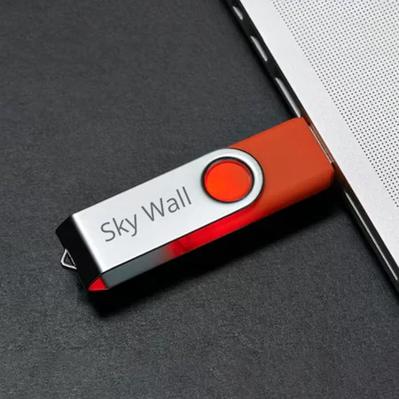 Red Swivel Custom Printed USB Pen Drive Customized Pen Drive USB Storage Drive