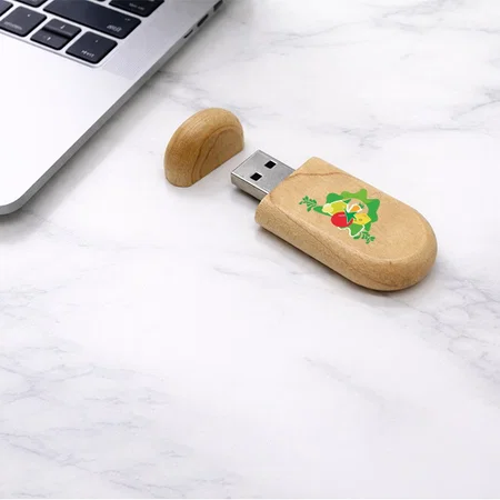 Wooden Capsule Custom Printed USB Pen Drive Customized Pen Drive USB Storage Drive