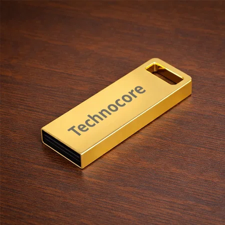 Gold Metal Bar Design Custom Printed USB Pen Drive Customized Pen Drive USB Storage Drive