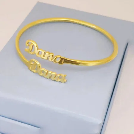 Dual Name Customized Unisex Name Bracelet for Men & Women
