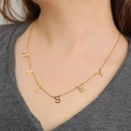 Minimalist Script Name Customized Name Necklace Pendants