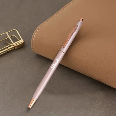 Rose Gold Customized Metal Pen for Corporate Gifting