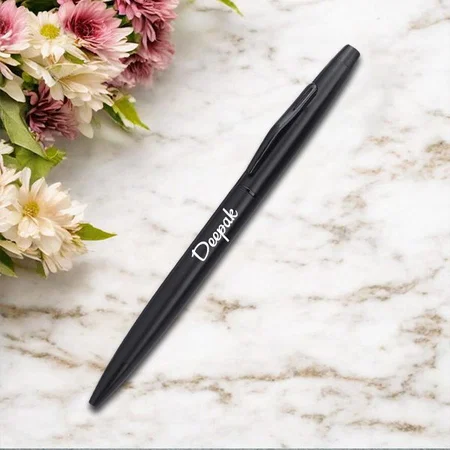 Black Customized Metal Pen for Corporate Gifting