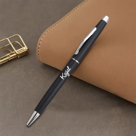 Black And Silver Customized Metal Pen for Corporate Gifting