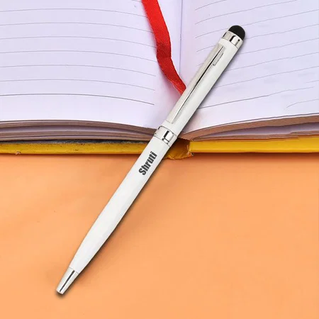 White Customized Metal Pen for Corporate Gifting