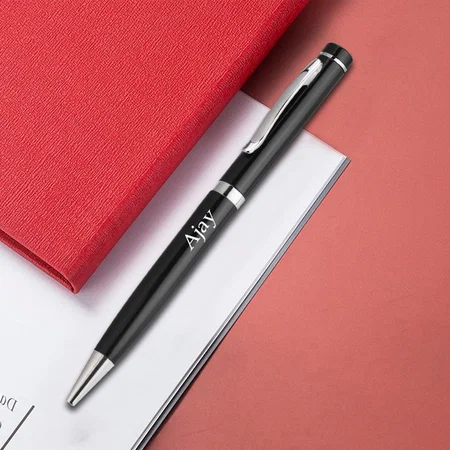 Black Customized Metal Pen for Corporate Gifting
