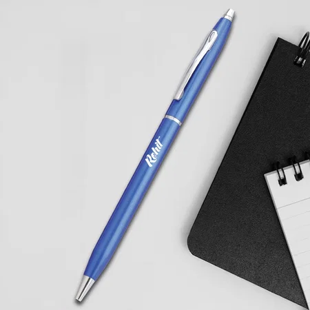 Blue Customized Metal Pen for Corporate Gifting