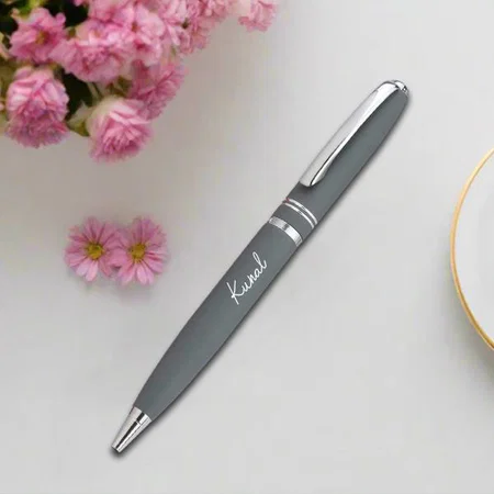 Grey Customized Metal Pen for Corporate Gifting