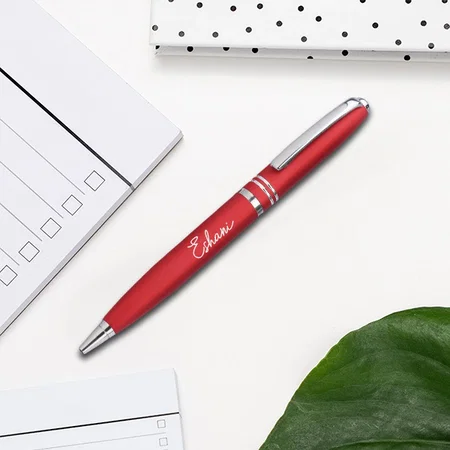 Red Customized Metal Pen for Corporate Gifting