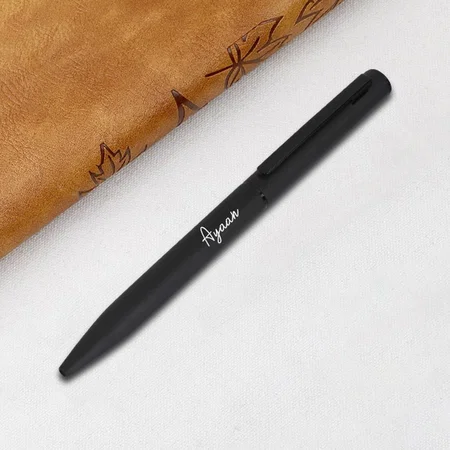 Black Customized Metal Pen for Corporate Gifting