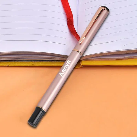 Rose Gold Customized Metal Pen for Corporate Gifting