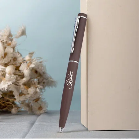 Brown Customized Metal Pen for Corporate Gifting