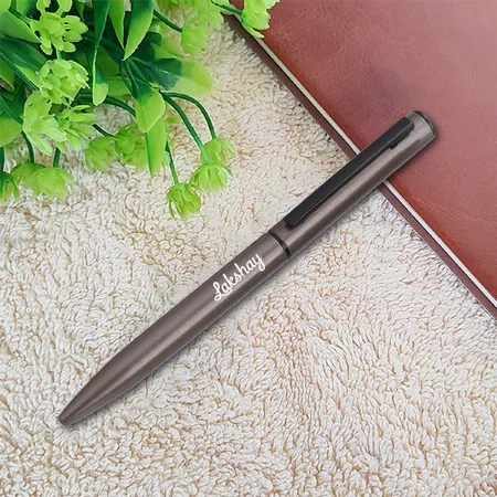 Brown Customized Metal Pen for Corporate Gifting